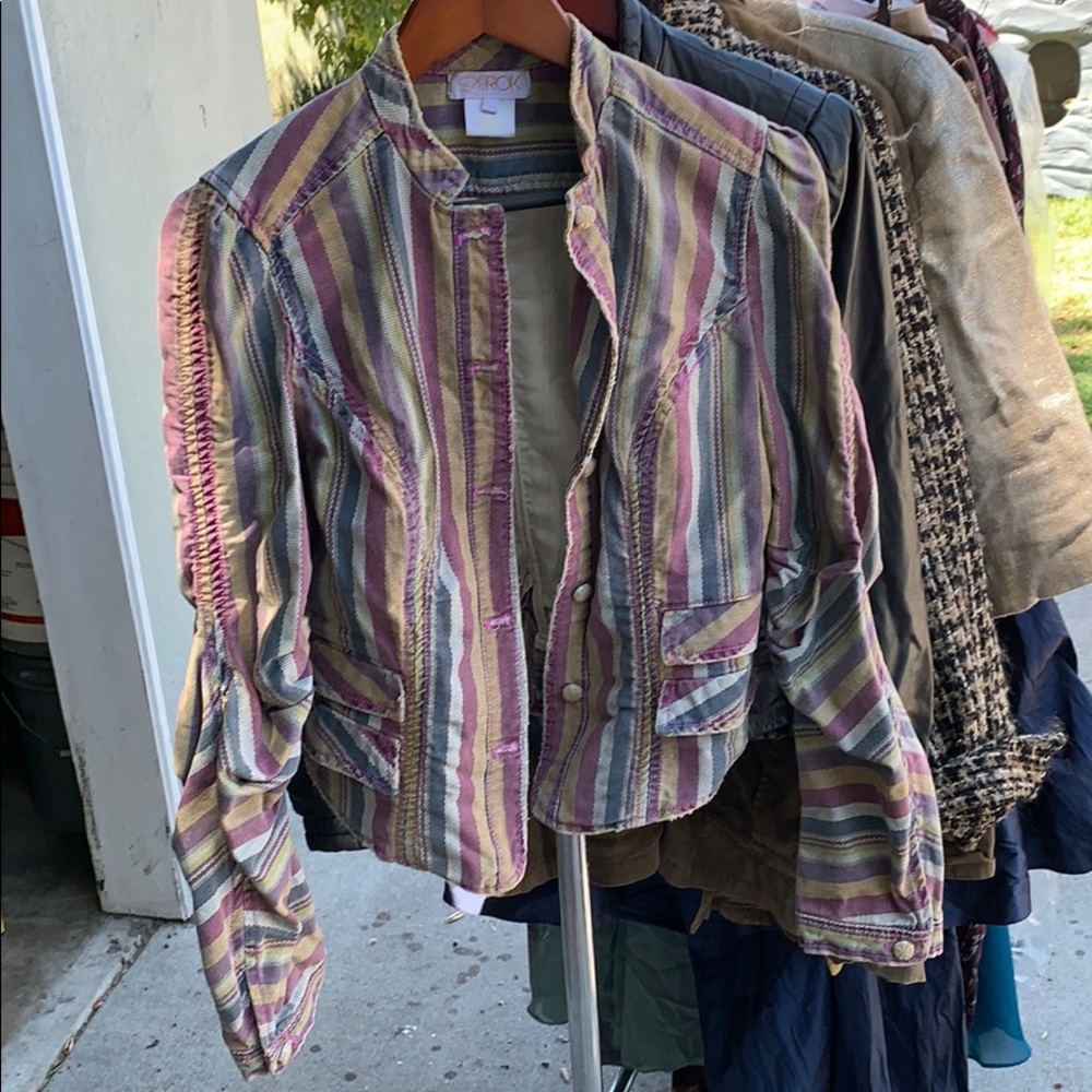 Colored denim jacket